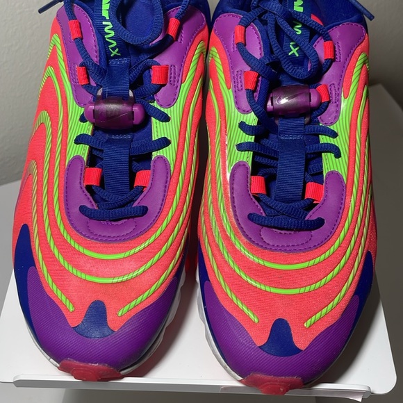 Nike mens shoes Air Max 270 React men’s 270 crimson orange size 9 CD0113 - Picture 2 of 10